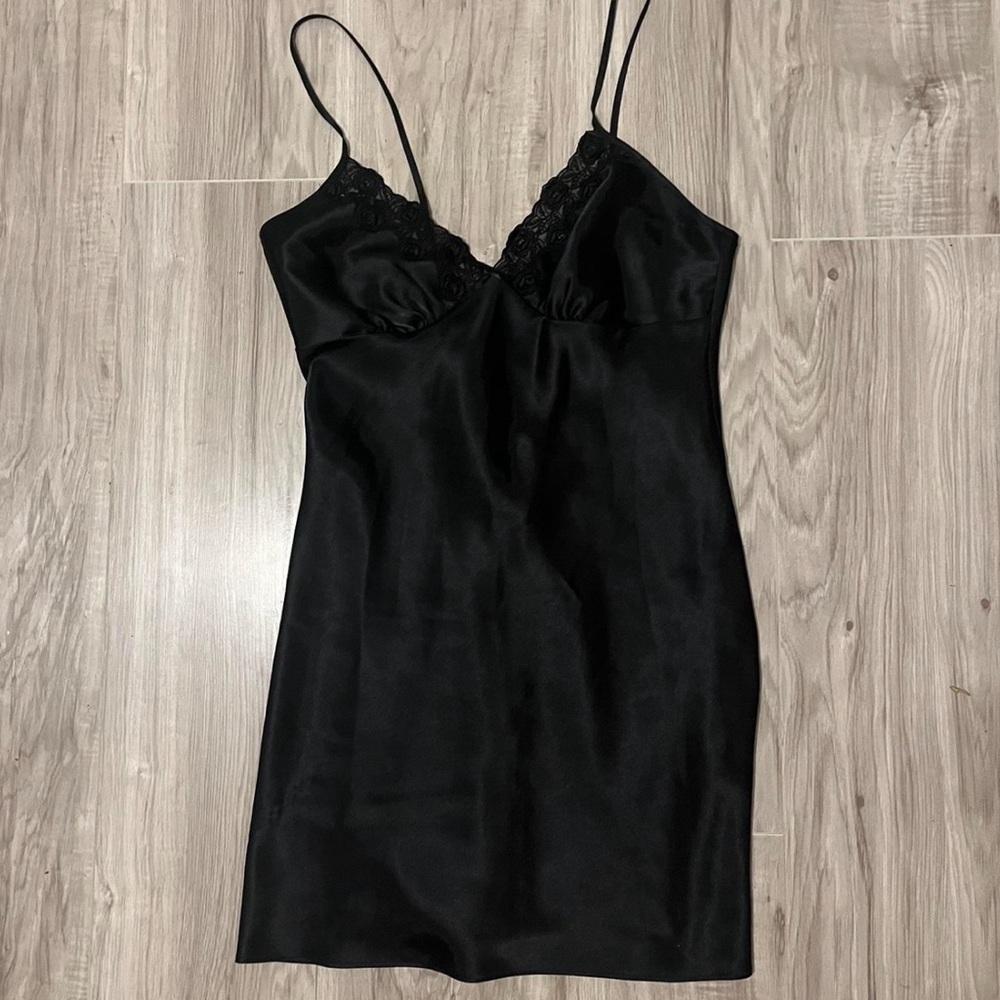 Vintage Black Slip Dress